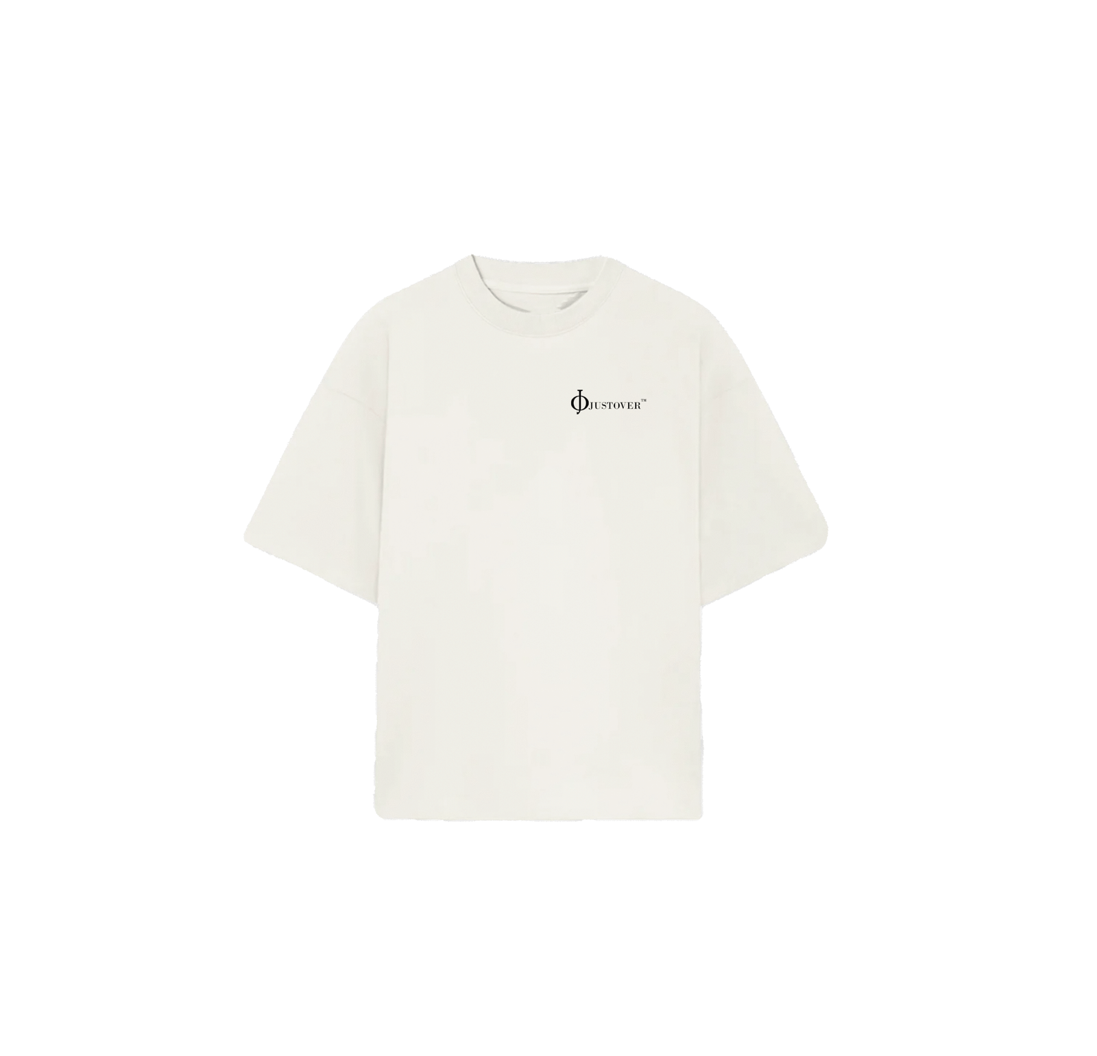 Playera blanca frente correccion F*ck it JustOver blanca