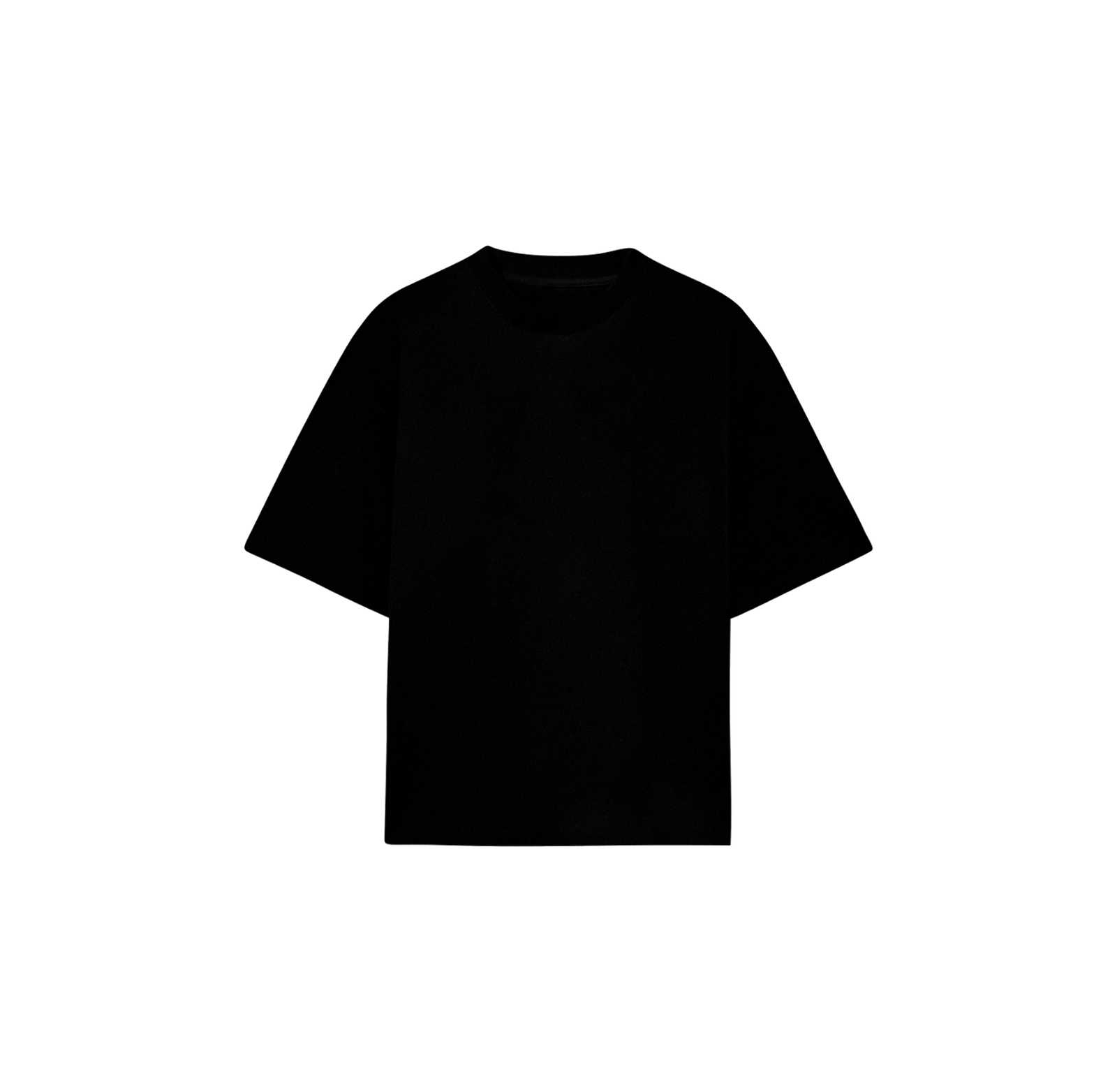 Playera negra Oversize lisa