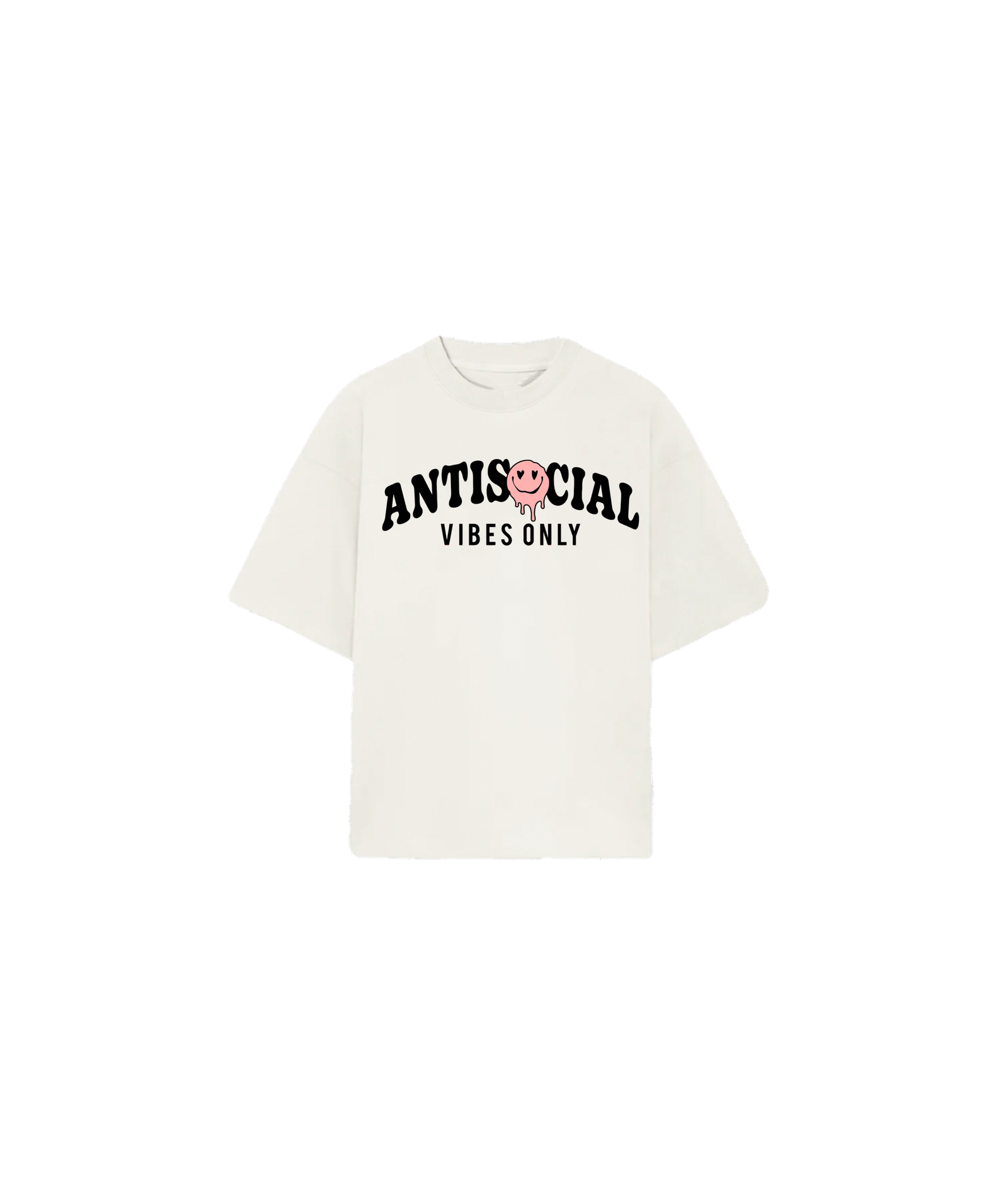 Playera Oversize antisocial vibes only