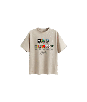 Playera Beige corte regular Bad Bunny albumes